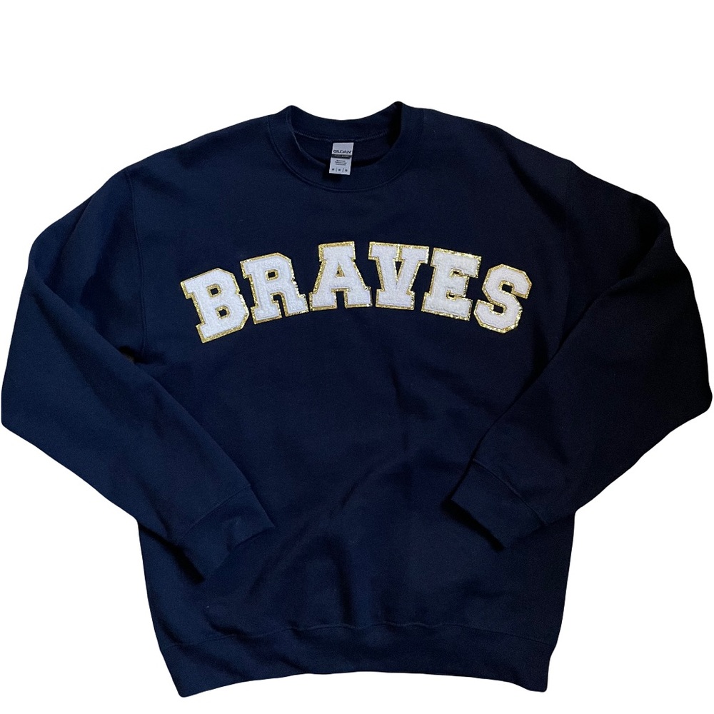 Braves sweatshirt size medium navy